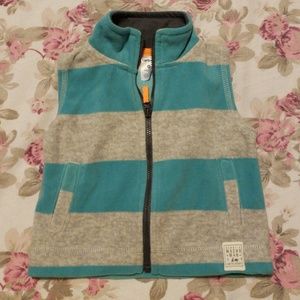 Gray and blue vest